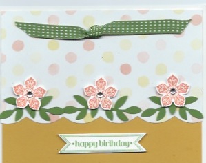 Petite Petals handmade birthday card