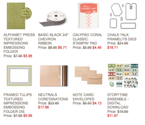 Weekly Stampin' Up! Deals for 1-14-14