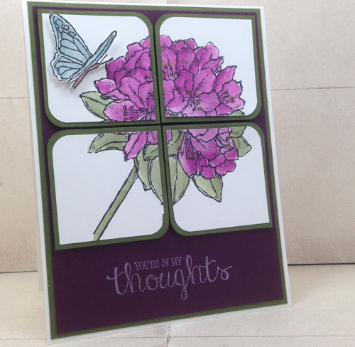 handmade greeting card using the Best Thoughts stamp set