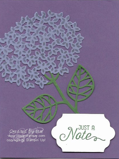 Note card created with Thoughtful Branches and Beautiful Branches Thinlits Dies