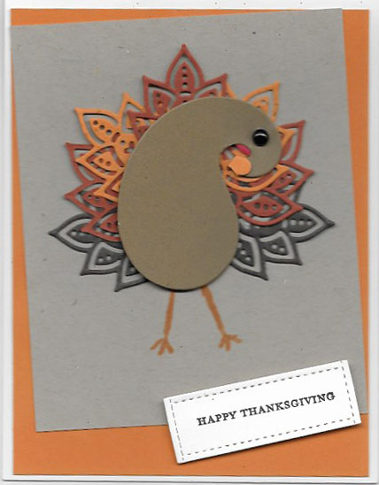 Thanksgiving card created with Paisley Framelits Dies