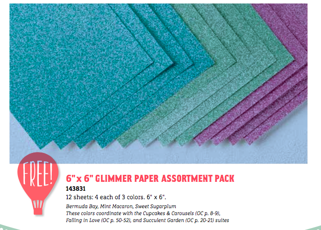 New colors of Glimmer paper for Sale-A-Bration