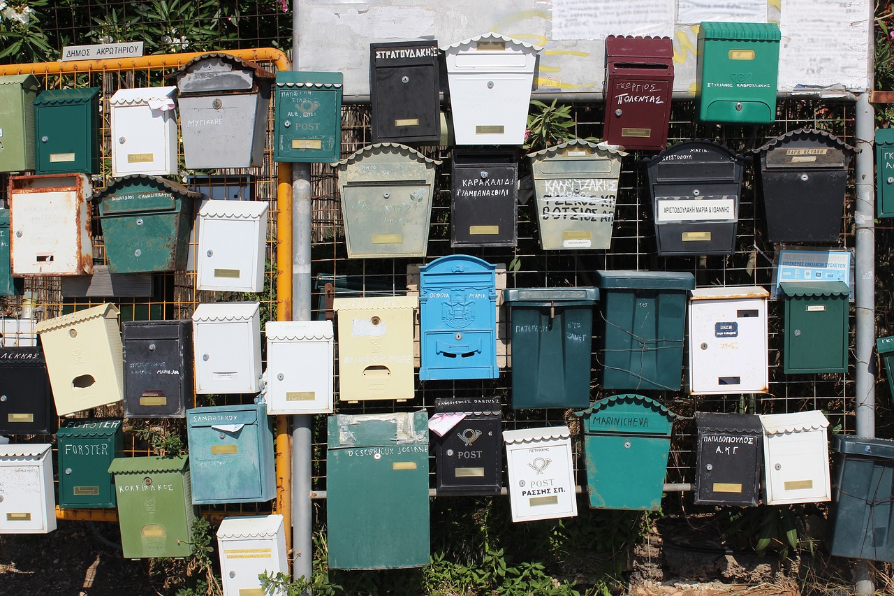 photo of mailboxes