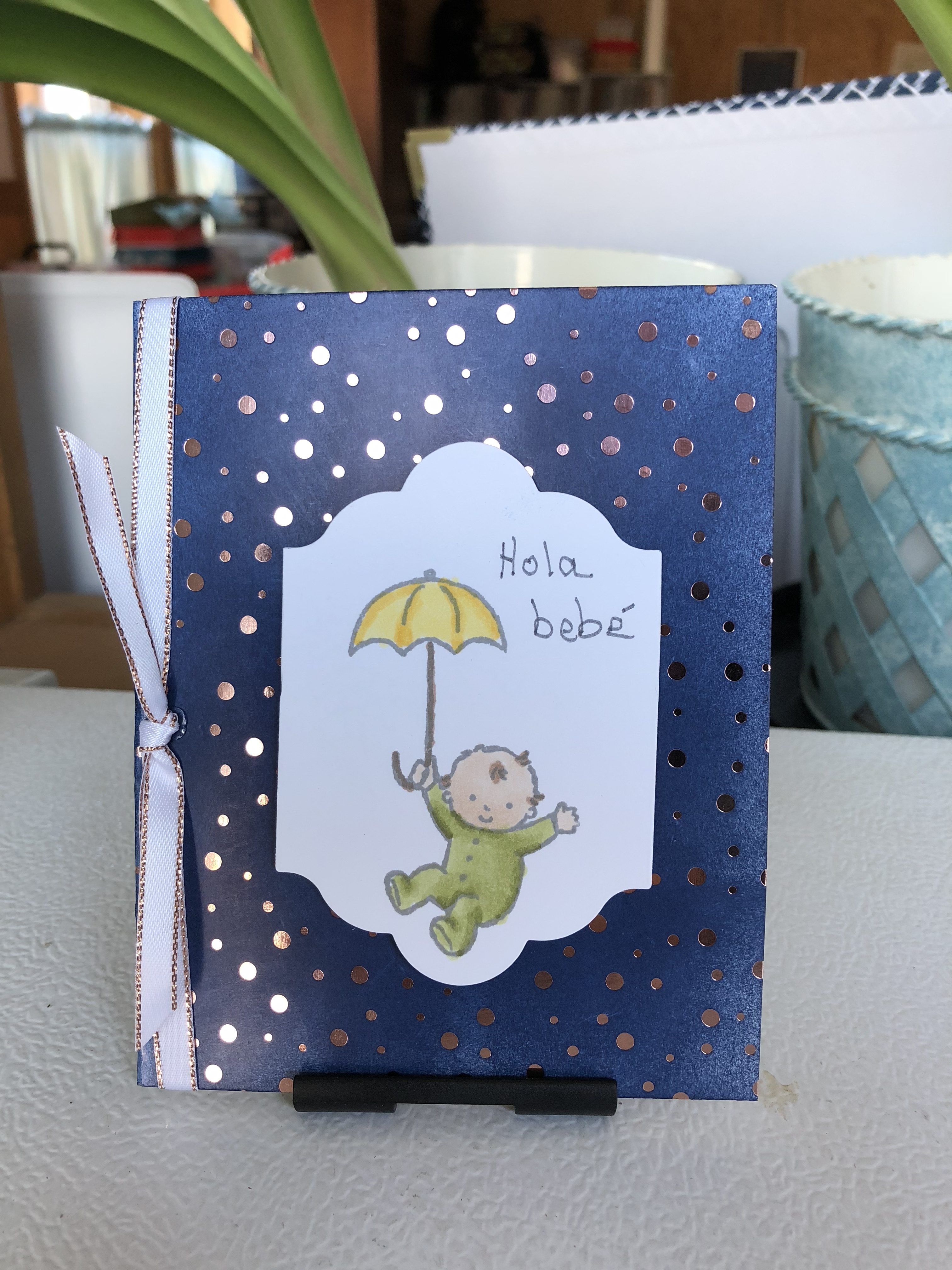 Baby card using Springtime Foils DSP