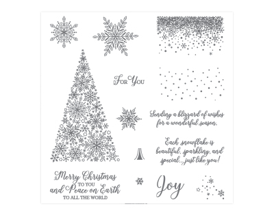 image of Snow Is Glistening stamp set