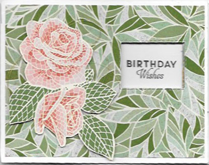 Peekaboo slider card created with Mosaic Mood Specialty Designer Series Paper