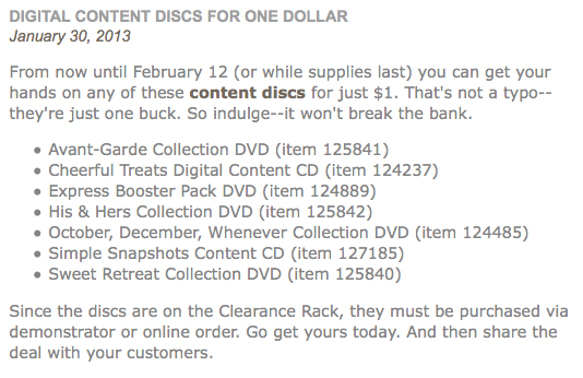 Digital Content discs