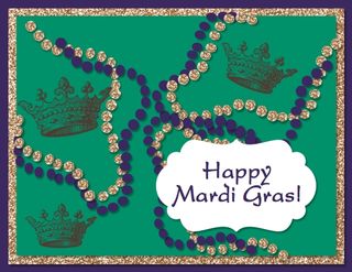 Mardi Gras digital card