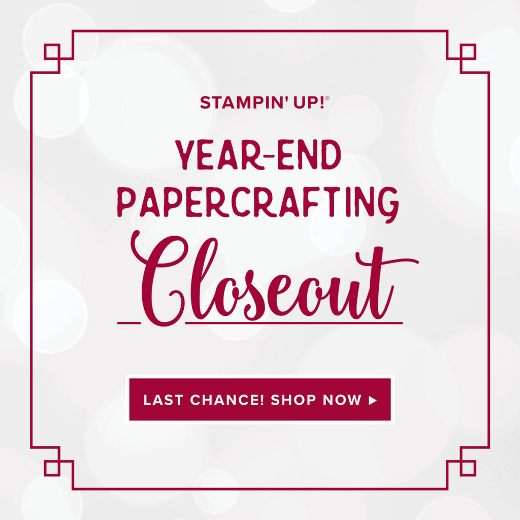 Image is  about Stampin' Up!'s year-end papercrafting closeout