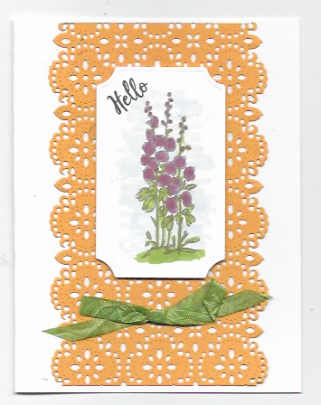 Photo shares Grace's Garden Handmade card created with Grace's Garden stamp set and Stitched Lace die