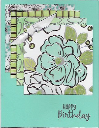 Birthday card featuring Flowering Foils Specialty Designer Series Paper.