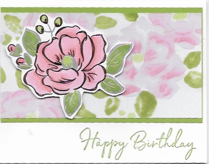 Handmade Birthday card using Flowering Foils SpecialtyDesigner Series Paper