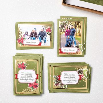 photo shows cards made with the Joy of Sharing Card Kit