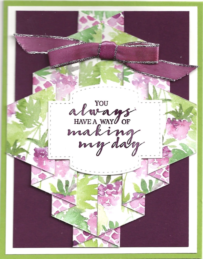 handmade greeting card featuring Berry Delightful DSP
