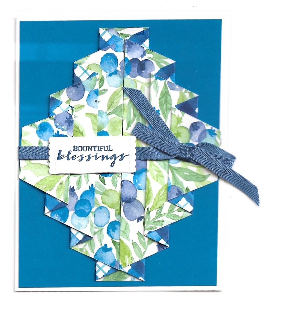 this is a second card featuring Berry Delightful Designer Series Paper