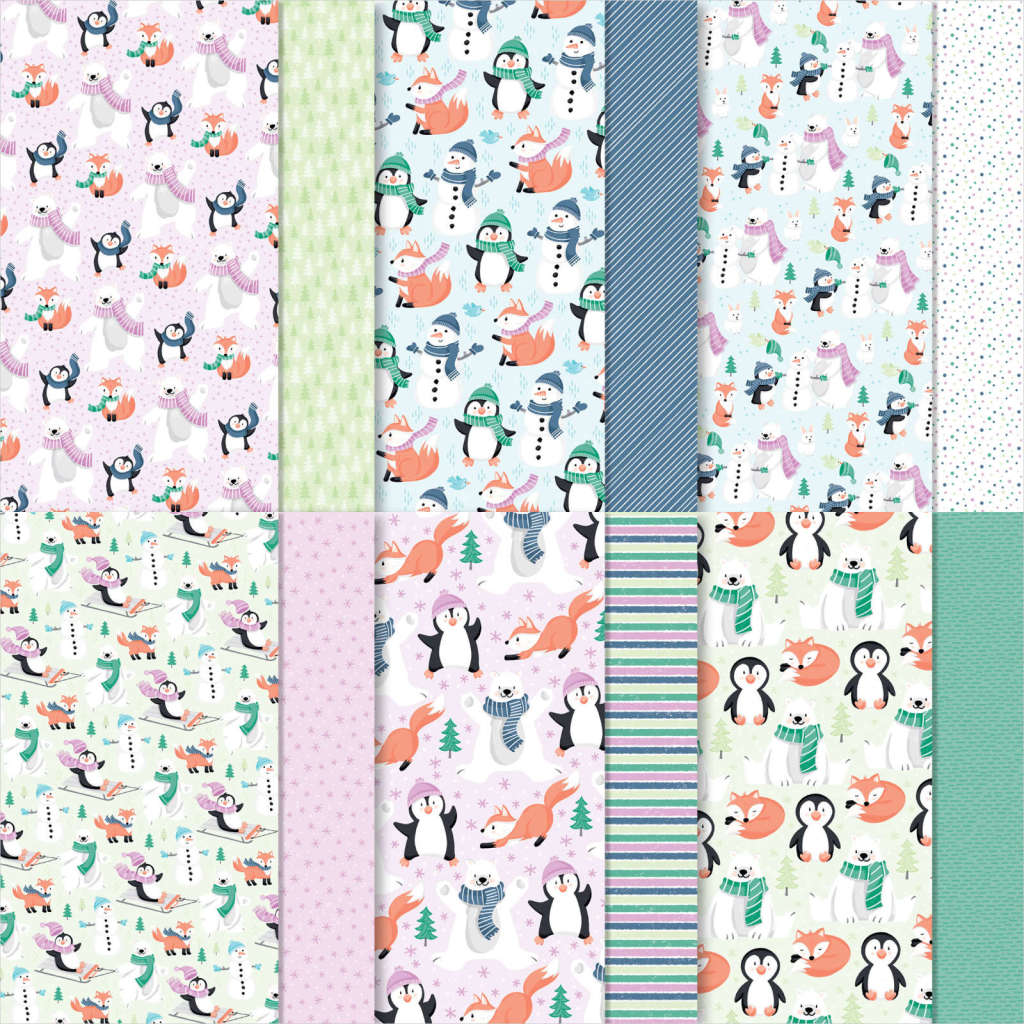 Penguin Playmates Designer Series Paper