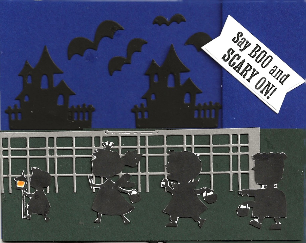 photo is of a Halloween Scary Cute Pop-up Card