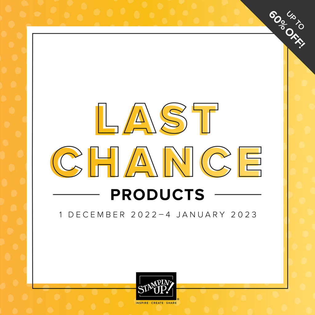 photo is of banner for Last Chance Products Promotion