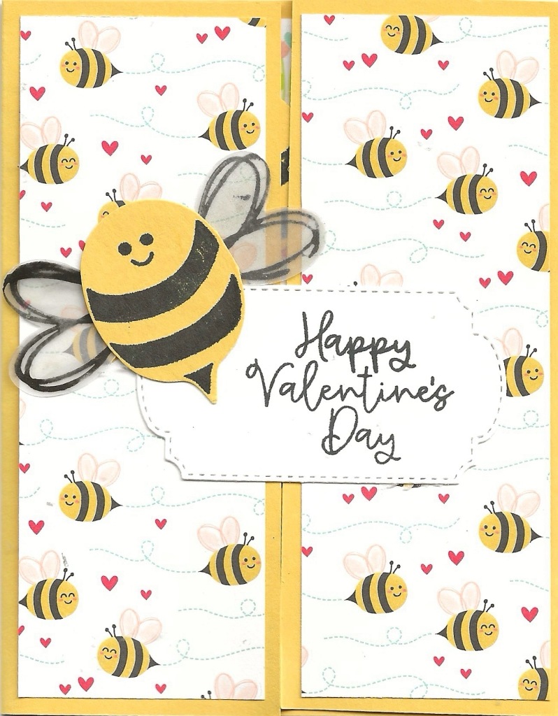 photo is of a Valentine with a surprise inside created with Bee My Valentine bundle