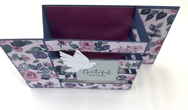 image is of a beautiful Fence Fancy Fold card from another angle