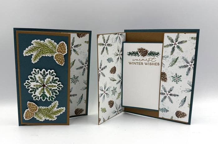 image is of the beautiful Elegant Pine interactive card